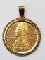 Mobile Preview: Medaillenanhänger "IIS Dukat" "Maria Theresia" Aureus Magnus 3. Emission 585/980 Gold