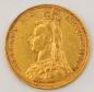Preview: Sovereign "Victoria" 1890, "Krone", Großbritannien, 916,7 Gold, London