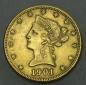 Preview: 10$ US "Coronet Head" 1901 S "Eagle" USA 900er Gold, San Francisco