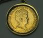 Preview: Münzanhänger "10 Gulden Wilhelmina" 1913, Niederlande, 750/900er Gold, Gewicht: 14,2g
