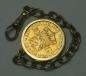 Preview: Münzanhänger "10 Gulden Wilhelmina" 1913, Niederlande, 750/900er Gold, Gewicht: 14,2g