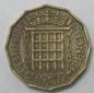Preview: 3 Pence 1967 "Fallgitter" Großbritannien - Elisabeth II-
