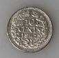 Preview: 10 Cents -Königin Wilhelmina- 1941, Niederlande, Silber 0.640