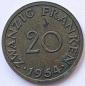 Preview: 20 Franken 1954, Saarland