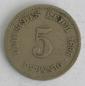 Preview: 5 Pfennig Kaiserreich 1898 F aus CuNi