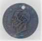 Preview: 5 Centesimi König Vittorio Emanuele II. 1861 Kupfermünze mit Loch als Anhänger