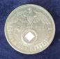 Preview: 5 Reichsmark Drittes Reich "Hindenburg" 1938 E aus 900er Silber KM94
