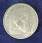 Preview: 5 Reichsmark Drittes Reich "Hindenburg" 1936 D aus 900er Silber KM94