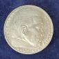 Preview: 5 Reichsmark Drittes Reich "Hindenburg" 1937 D aus 900er Silber KM94