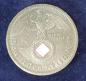 Preview: 5 Reichsmark Drittes Reich "Hindenburg" 1939 D aus 900er Silber KM94
