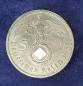 Preview: 5 Reichsmark Drittes Reich "Hindenburg" 1939 B aus 900er Silber KM94