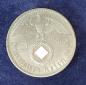 Preview: 5 Reichsmark Drittes Reich "Hindenburg" 1937 F aus 900er Silber KM94