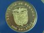 Preview: 100 Balboas 1977, Panama, Franklin Mint in OVP mit Zertifikat