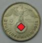 Preview: 2 Reichsmark "Hindenburg" III Reich 1938 B aus 625er Silber