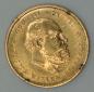Preview: 10 Gulden "Willem de Derde" 1876 Niederlande 900er Gold, Einfassschaden