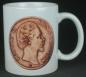 Preview: "Ludwig II" Kaffeebecher delgrey, 11 fl oz. Keramik weiß, Mod. 1