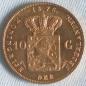 Preview: 10 Gulden "Willem de Derde" 1875 Niederlande 900er Gold