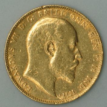 Sovereign "Edward VII" 1903, Großbritannien, 916,7 Gold, Perth
