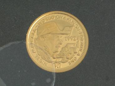 20 Dollars Republik of Liberia "Nigel Mansell" 1992, 1,24 Gramm 999,9 Gold