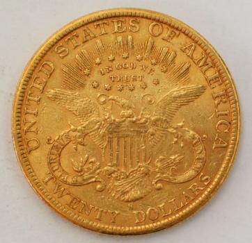 20$ US "Liberty Head" 1898" "Double Eagle" USA 900er Gold, San Francisco
