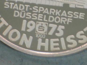 Silbermedaille "Stadt-Sparkasse Düsseldorf" 1975, 1000 Feinsilber, Gewicht: 20,0g