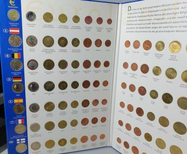 EURO Sammelalbum 96 Münzen aus 12 Ländern