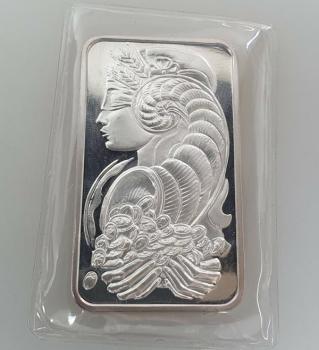 Historischer 1oz Silberbarren Pamp Suisse, Feinsilber 999