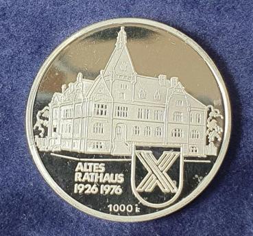 Medaille "50 Jahre Castrop Rauxel" 1000er Feinsilber, Gewicht: 15,0g