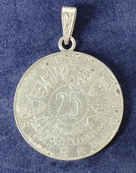 Münzanhänger "Carl Auer von Welsbach 1958" Österreich 25 Schilling - Münze aus 800er Silber