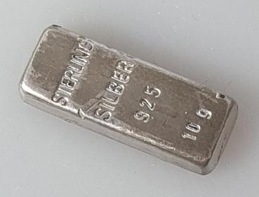 Historischer 10g Silberbarren aus 925er Sterlingsilber