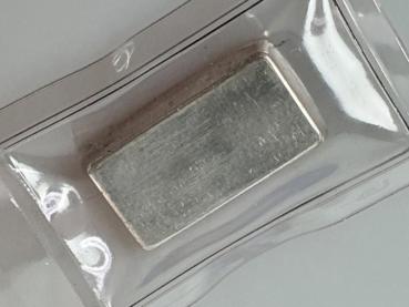 Historischer 50 Gramm Degussa Silberbarren 999 in OVP