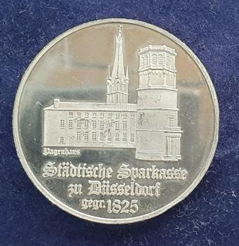 Silbermedaille -Sparkasse Düsseldorf- 1000 Feinsilber, Gewicht: 20,0g