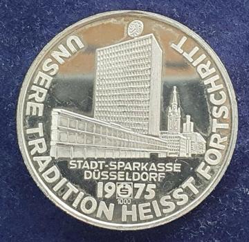 Silbermedaille -Sparkasse Düsseldorf- 1000 Feinsilber, Gewicht: 20,0g