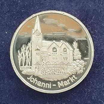 Silbermedaille Johanni Markt Stadt Plettenberg aus 1000 Feinsilber, Gewicht: 8,34g