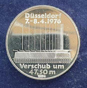 Silbermedaille -Oberkasseler Rheinbrücke Düsseldorf- 1000 Feinsilber, Gewicht: 15,0g