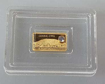 Preview: 1500 Shillings in Barrenform 2020, Kilimandscharo mit Tansanit, Tansania, Gold 999,9