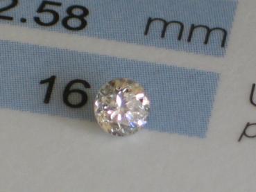 Diamant im Brillantschliff. 0.23 ct  DPL Report Idar-Oberstein