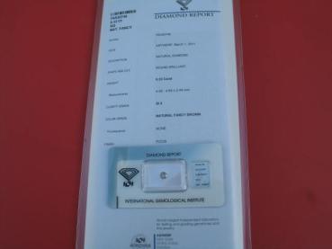 Preview: Diamant im Brillantschliff 0.33 ct/ Natural Fancy Brown/ SI2 mit IGI Report