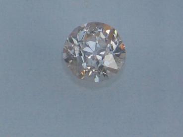 Diamant im Brillantschliff 0.54 ct/ I2 mit GIA Report Faint Brown / K Laser Inscription Registry