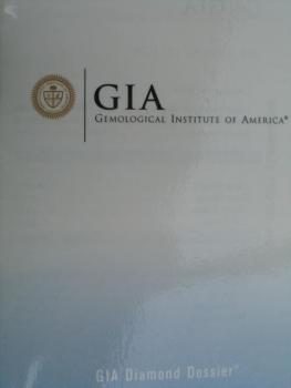 Diamant im Brillantschliff 0.79 ct/ VVS1 mit GIA Report Top Wesselton / F Laser Inscription Registry