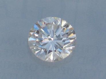 Diamant im Brillantschliff "E", "IF" 0.53 ct, 3x Excellent! mit GIA Report, Lasergravur
