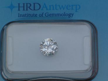 Preview: Diamant im Brillantschliff "F" 0.68 ct/ VS2 mit HRD Report