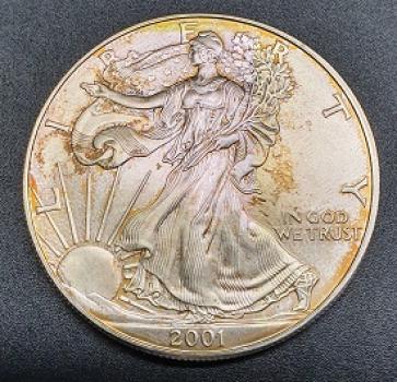 1 oz American Eagle 2001, USA, 999er Silber