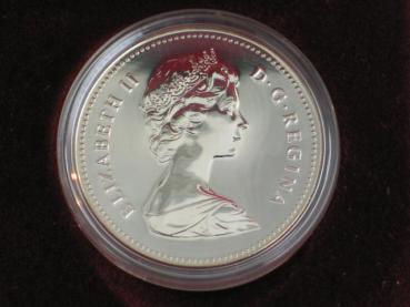 Elizabeth II 1 Dollar Canada "Segelschiff Griffon Eisbär" 500er Silbermünze in Originaletui
