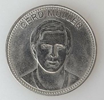 Gerd Müller - Shell Sammelmedaille IX Fussball WM 1970 Mexico