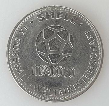 Preview: Willi Schulz - Shell Sammelmedaille IX Fussball WM 1970 Mexico