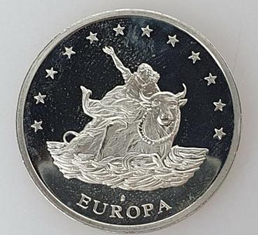 10 EUR Gedenkmünze 1997 "Europa auf dem Stier" Deutschland aus Neusilber