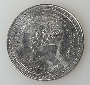 Erinnerungs-Medaille Johann Wolfgang Goethe Faust Uraufführung Braunschweig 1829