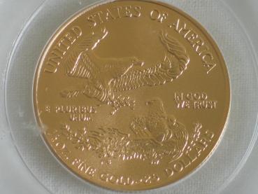 25 $ Dollar "Gold Eagle" First Strike, USA 2005, 1/2 oz Feingold, MS69, PCGS 89978