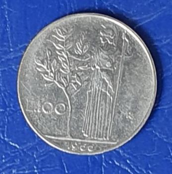 Preview: 100 Lire, Italien, Kursmuenze aus dem Jahr 1966